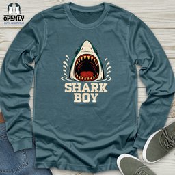 Shark Boy Unisex Long Sleeve Tee Gift For Animal Lover