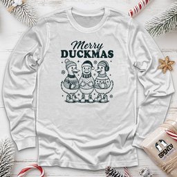Merry Duckmas Long Sleeve Tee Gift For Animal Lover