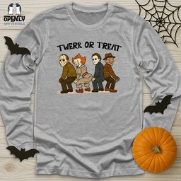 Twerk Or Treat Unisex Long Sleeve Tee Gift For Animal Lover