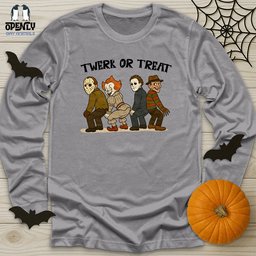 Twerk Or Treat Unisex Long Sleeve Tee Gift For Animal Lover