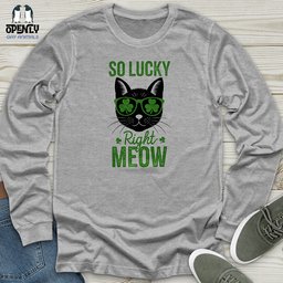 So Lucky Unisex Long Sleeve Tee Gift For Animal Lover