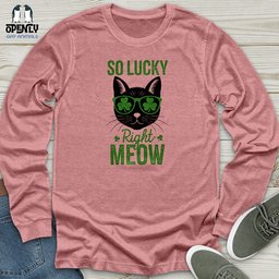 So Lucky Unisex Long Sleeve Tee Gift For Animal Lover