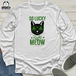 So Lucky Unisex Long Sleeve Tee Gift For Animal Lover