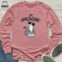 Im Ameowzing Unisex Long Sleeve Tee Gift For Animal Lover