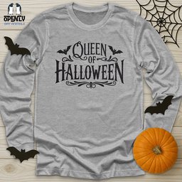 Queen Of Halloween Unisex Long Sleeve Tee Gift For Animal Lover