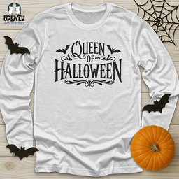 Queen Of Halloween Unisex Long Sleeve Tee Gift For Animal Lover