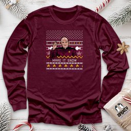 Make IT Snow Unisex Long Sleeve Tee Gift For Animal Lover