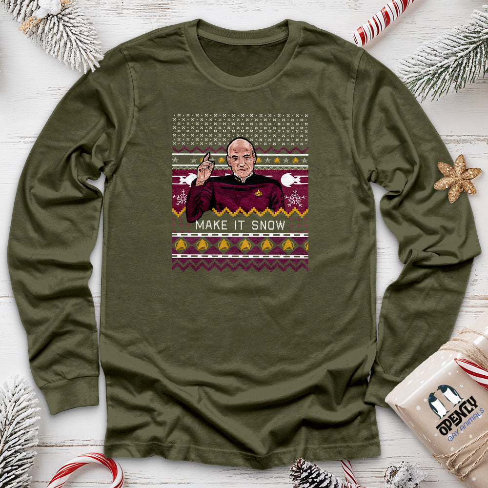 Make IT Snow Unisex Long Sleeve Tee Gift For Animal Lover