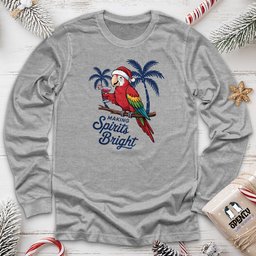 Spirits Bright Long Sleeve Tee Gift For Animal Lover