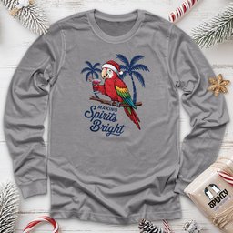 Spirits Bright Long Sleeve Tee Gift For Animal Lover