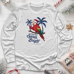 Spirits Bright Long Sleeve Tee Gift For Animal Lover