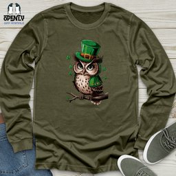 Owl Unisex Long Sleeve Tee Gift For Animal Lover