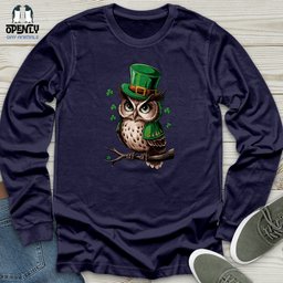 Owl Unisex Long Sleeve Tee Gift For Animal Lover