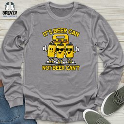 Its Beer Can Unisex Long Sleeve Tee Gift For Animal Lover