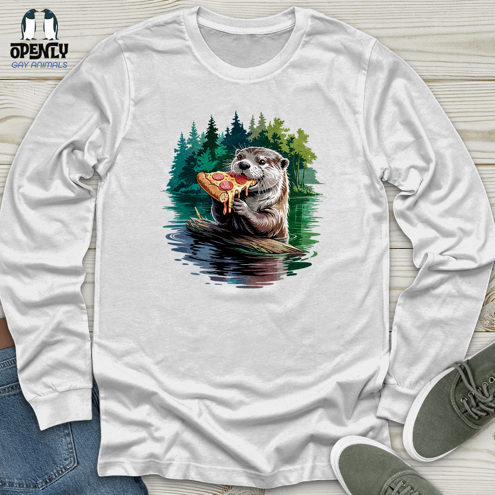 Otter Pizza Unisex Long Sleeve Tee Gift For Animal Lover