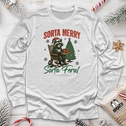 Sorta Merry Unisex Long Sleeve Tee Gift For Animal Lover