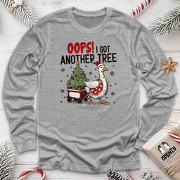 Oops I Got Another Tree Long Sleeve Tee Gift For Animal Lover