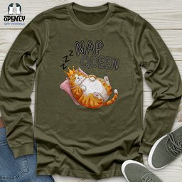 Nap Queen Unisex Long Sleeve Tee Gift For Animal Lover