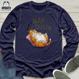 Nap Queen Unisex Long Sleeve Tee Gift For Animal Lover