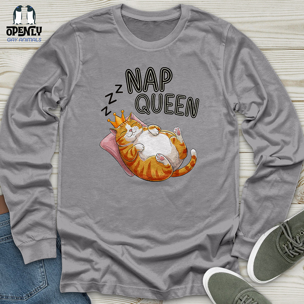 Nap Queen Unisex Long Sleeve Tee Gift For Animal Lover