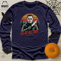 Slay All Day Unisex Long Sleeve Tee Gift For Animal Lover