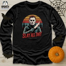 Slay All Day Unisex Long Sleeve Tee Gift For Animal Lover