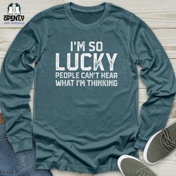 Im So Lucky Unisex Long Sleeve Tee Gift For Animal Lover