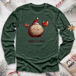 Santa Claws Unisex Long Sleeve Tee Gift For Animal Lover