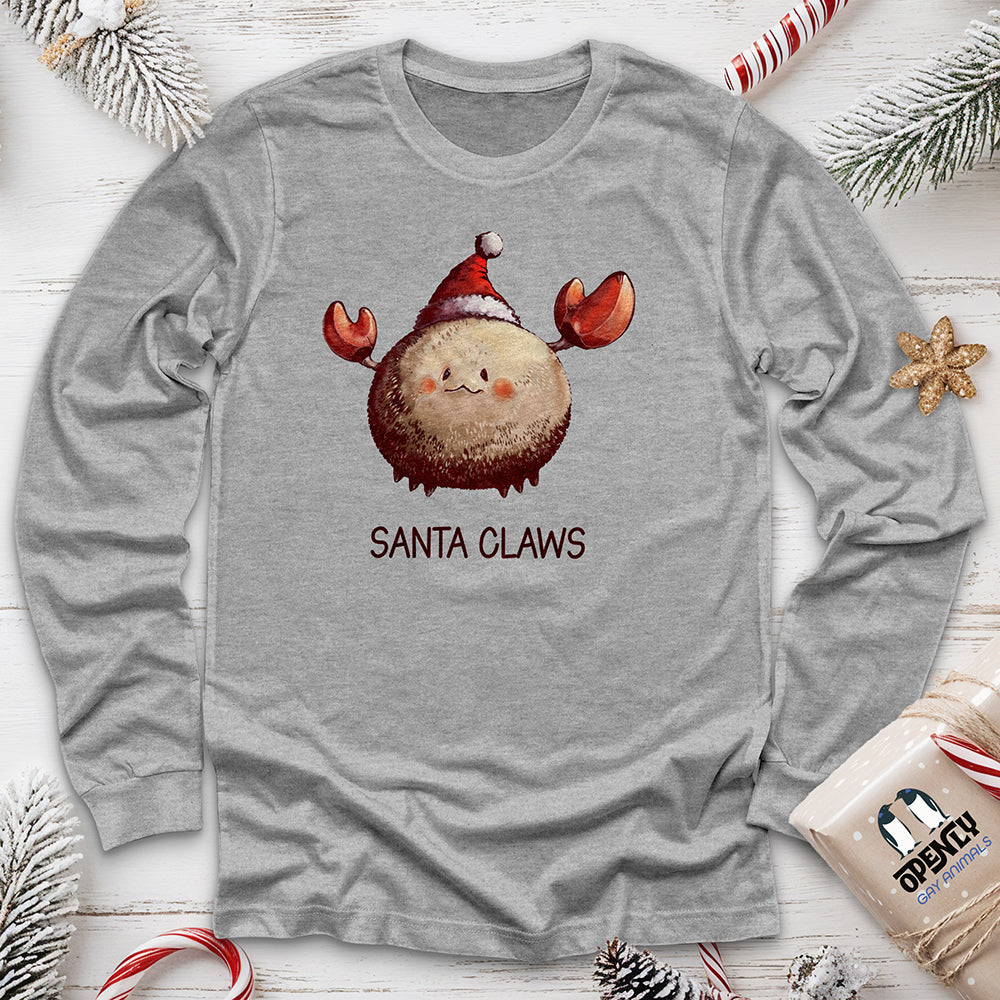 Santa Claws Unisex Long Sleeve Tee Gift For Animal Lover