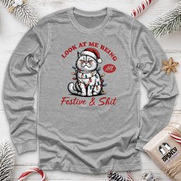 Look At Me Being Long Sleeve Tee Gift For Animal Lover