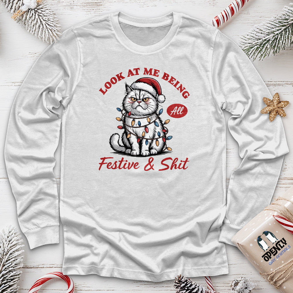 Look At Me Being Long Sleeve Tee Gift For Animal Lover