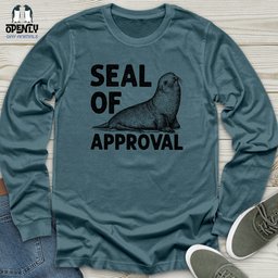 Seal Of Approval Unisex Long Sleeve Tee Gift For Animal Lover