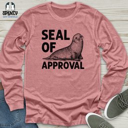 Seal Of Approval Unisex Long Sleeve Tee Gift For Animal Lover