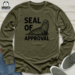 Seal Of Approval Unisex Long Sleeve Tee Gift For Animal Lover