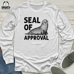 Seal Of Approval Unisex Long Sleeve Tee Gift For Animal Lover