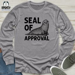 Seal Of Approval Unisex Long Sleeve Tee Gift For Animal Lover