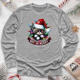 Not So Merry Unisex Long Sleeve Tee Gift For Animal Lover