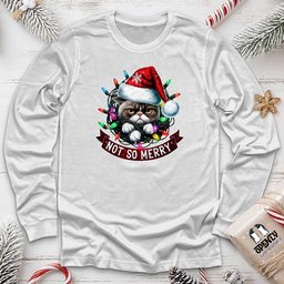 Not So Merry Unisex Long Sleeve Tee Gift For Animal Lover