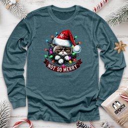 Not So Merry Unisex Long Sleeve Tee Gift For Animal Lover