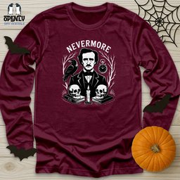 Nevermore 3 Unisex Long Sleeve Tee Gift For Animal Lover