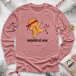 Ninjabread Man Unisex Long Sleeve Tee Gift For Animal Lover