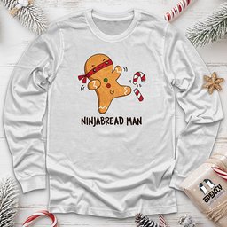 Ninjabread Man Unisex Long Sleeve Tee Gift For Animal Lover