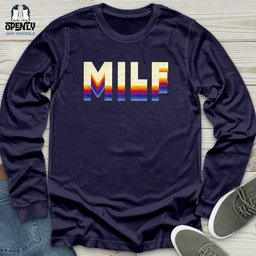 Milf Unisex Long Sleeve Tee Gift For Animal Lover