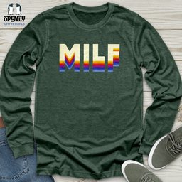 Milf Unisex Long Sleeve Tee Gift For Animal Lover