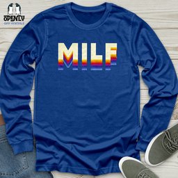 Milf Unisex Long Sleeve Tee Gift For Animal Lover
