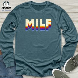 Milf Unisex Long Sleeve Tee Gift For Animal Lover