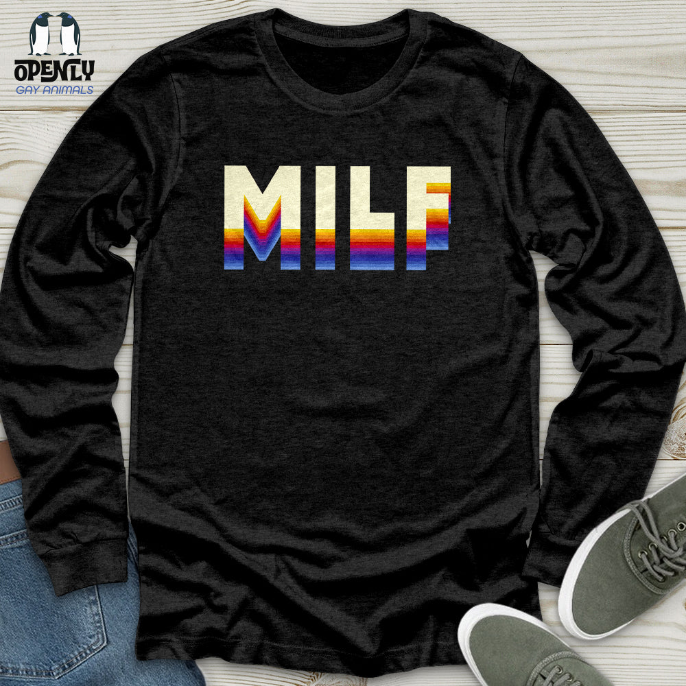 Milf Unisex Long Sleeve Tee Gift For Animal Lover