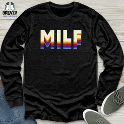 Milf Unisex Long Sleeve Tee Gift For Animal Lover