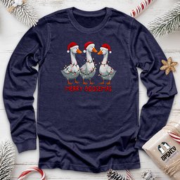 Merry Goosemas Unisex Long Sleeve Tee Gift For Animal Lover