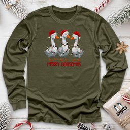 Merry Goosemas Unisex Long Sleeve Tee Gift For Animal Lover